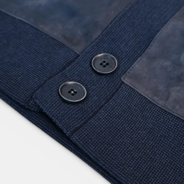 Loro Piana Navy Vicuña Cardigan – pre-owned luxury menswear at Sanpetuna