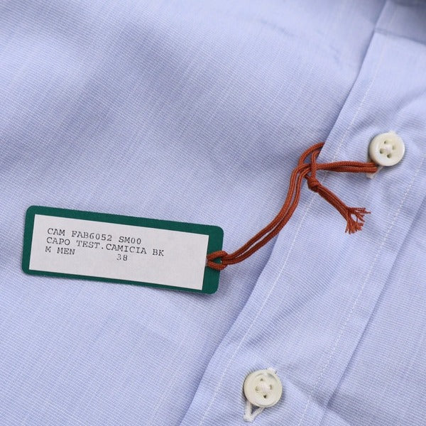 Loro Piana Blue Classic Cotton Shirt – pre-owned luxury menswear at Sanpetuna