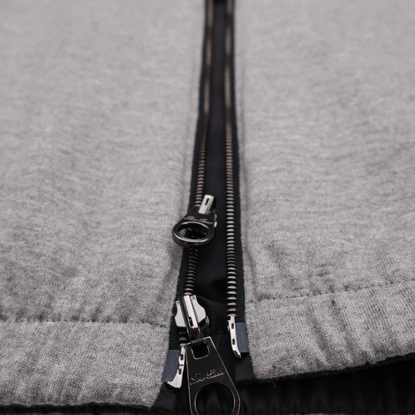 Loro Piana Black/Grey Windmate Cashmere Reversible Bomber – pre-owned luxury menswear at Sanpetuna