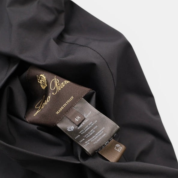 Loro Piana Black/Grey Windmate Cashmere Reversible Bomber – pre-owned luxury menswear at Sanpetuna