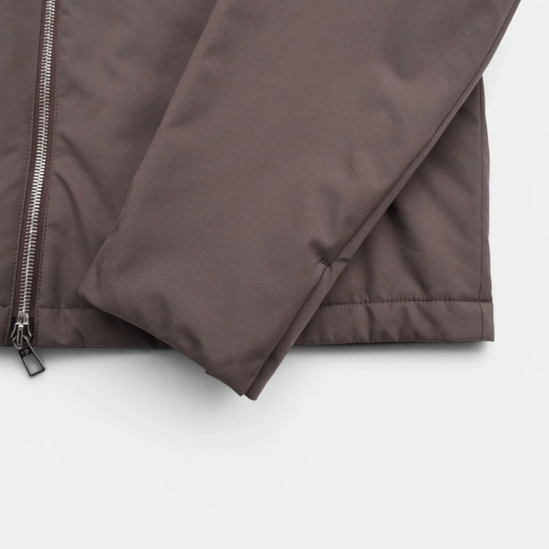 Loro Piana Brown Windwish Virgin Wool Harrington Jacket – pre-owned luxury menswear at Sanpetuna