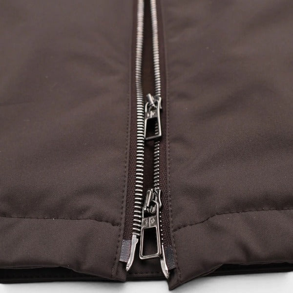 Loro Piana Brown Windwish Virgin Wool Harrington Jacket – pre-owned luxury menswear at Sanpetuna