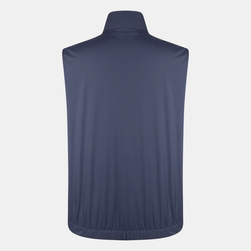 Loro Piana Navy Storm System Wool Wind Vest – pre-owned luxury menswear at Sanpetuna