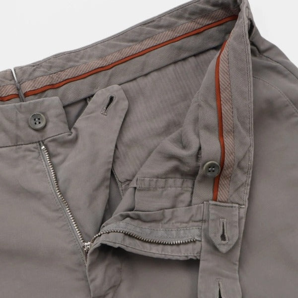 Loro Piana Grey Classic Cotton Chino – pre-owned luxury menswear at Sanpetuna