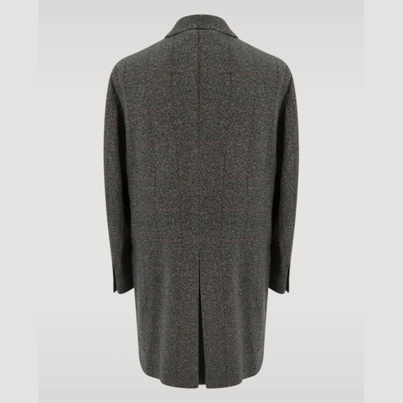 Loro Piana Grey Tailored Cashmere Coat – pre-owned luxury menswear at Sanpetuna
