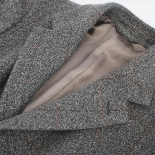 Loro Piana Grey Tailored Cashmere Coat – pre-owned luxury menswear at Sanpetuna