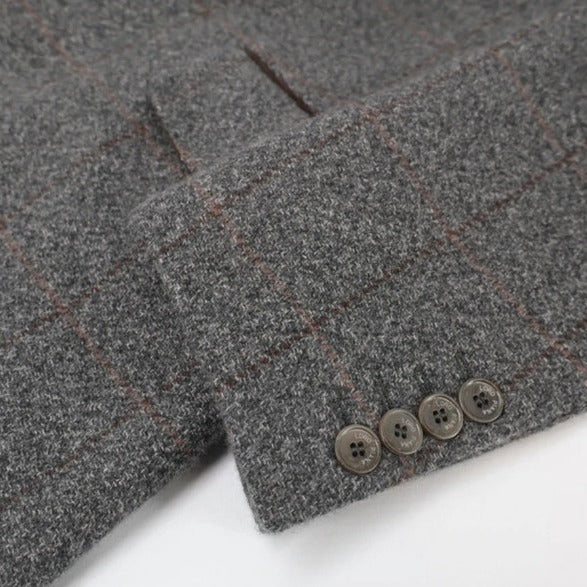 Loro Piana Grey Tailored Cashmere Coat – pre-owned luxury menswear at Sanpetuna