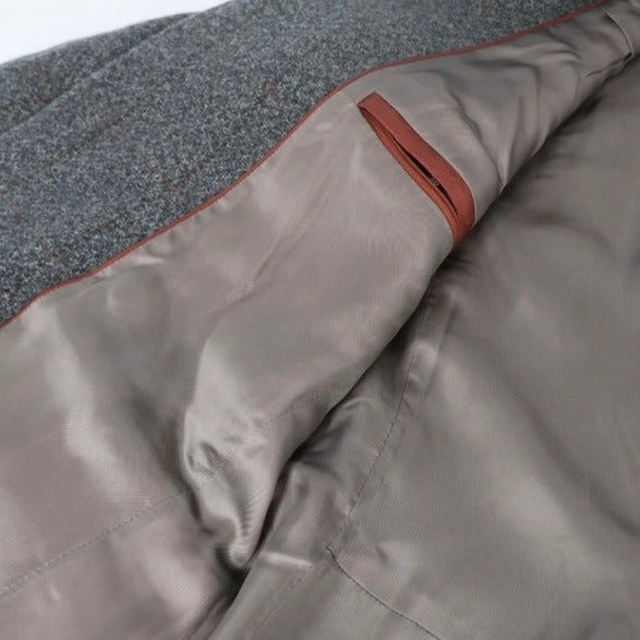 Loro Piana Grey Tailored Cashmere Coat – pre-owned luxury menswear at Sanpetuna