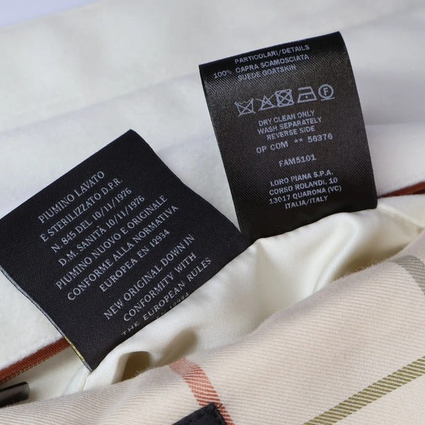 Loro Piana White Fillmore Cashmere Down Vest – pre-owned luxury menswear at Sanpetuna