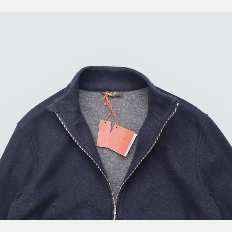 Loro Piana Rio Jersey Novalis Cashmere Bomber (M)