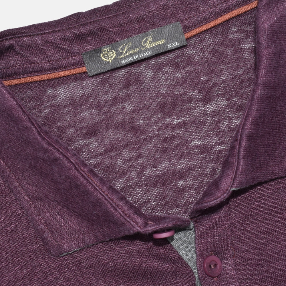 Bordeaux Flax Poloshirt (XXL)
