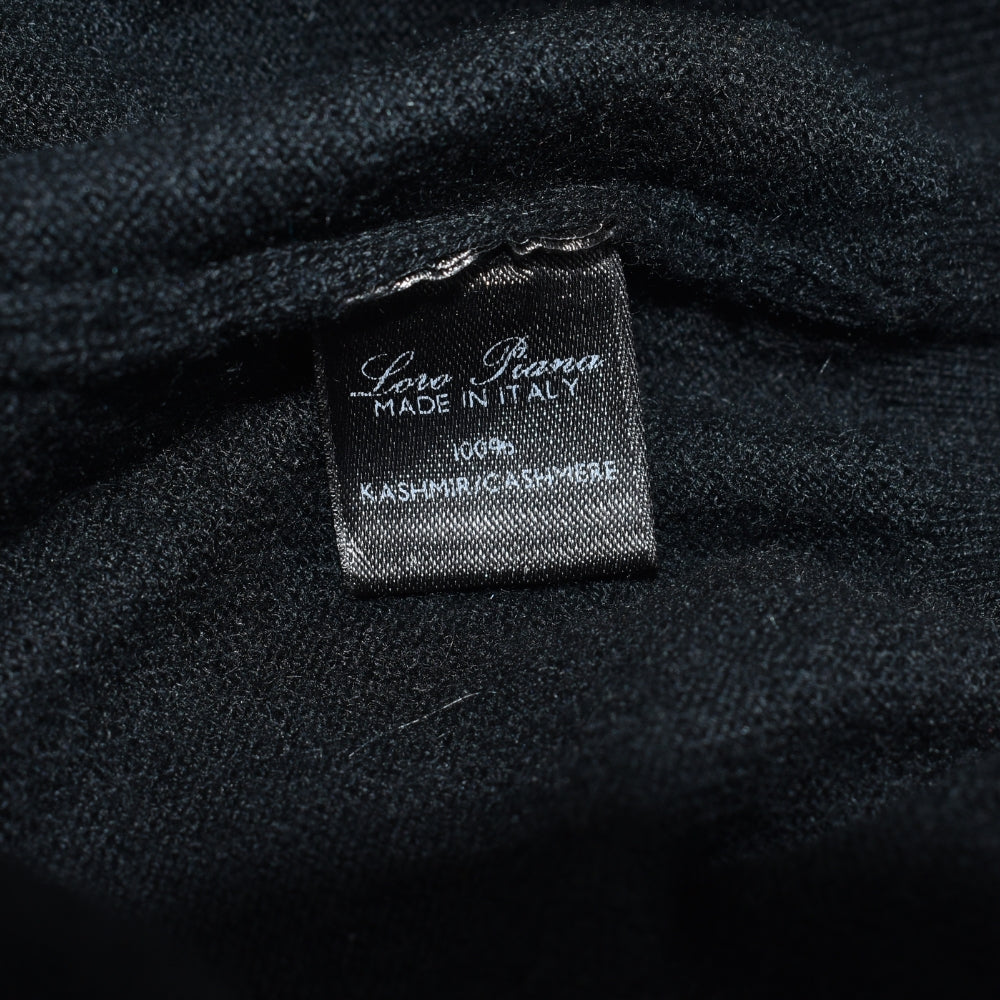 Black Cashmere Longsleeve Polo (EU 58)