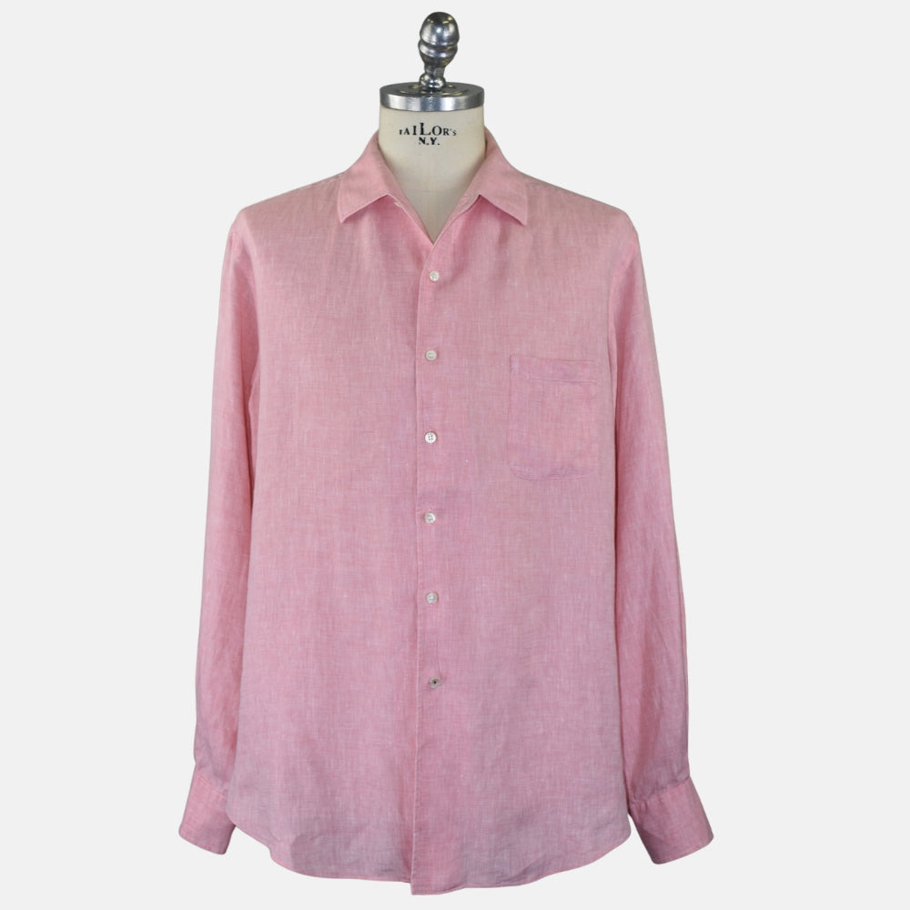 Pink Linen Shirt (XXL)
