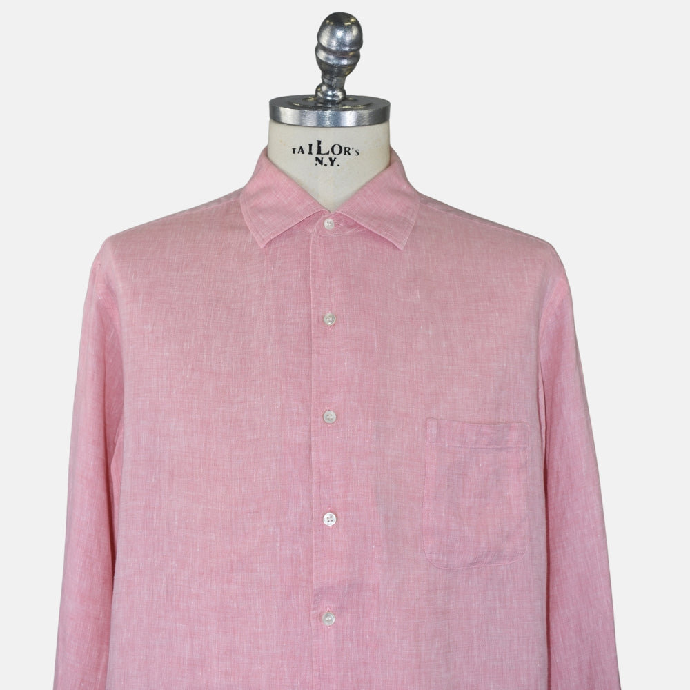 Pink Linen Shirt (XXL)