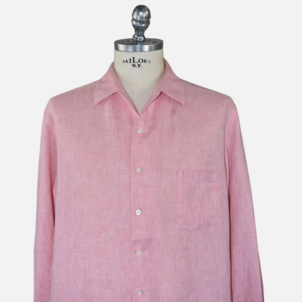 Pink Linen Shirt (XXL)