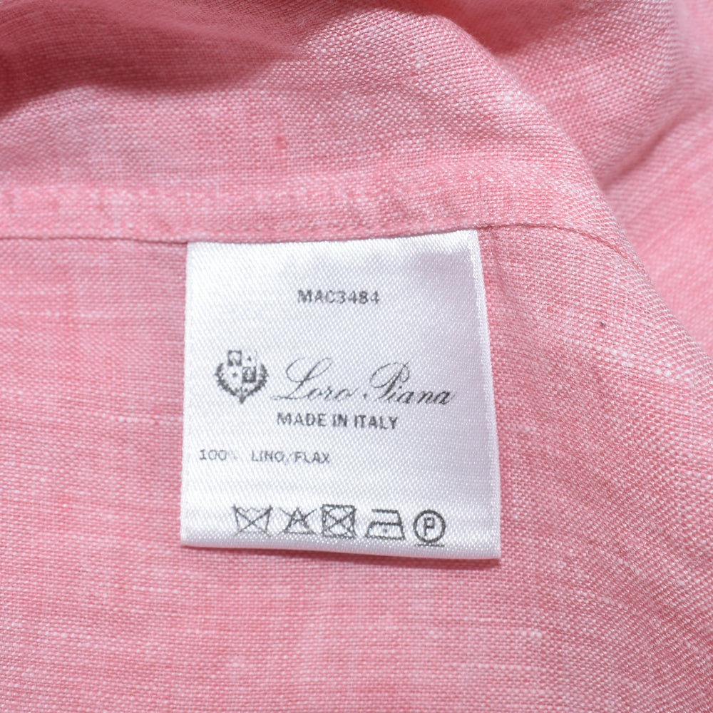 Pink Linen Shirt (XXL)