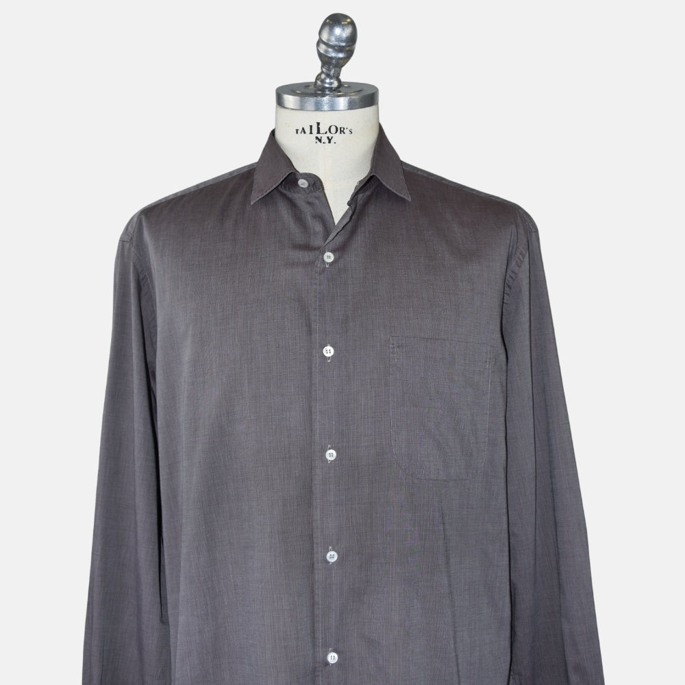 Taupe Cotton Shirt (XL)