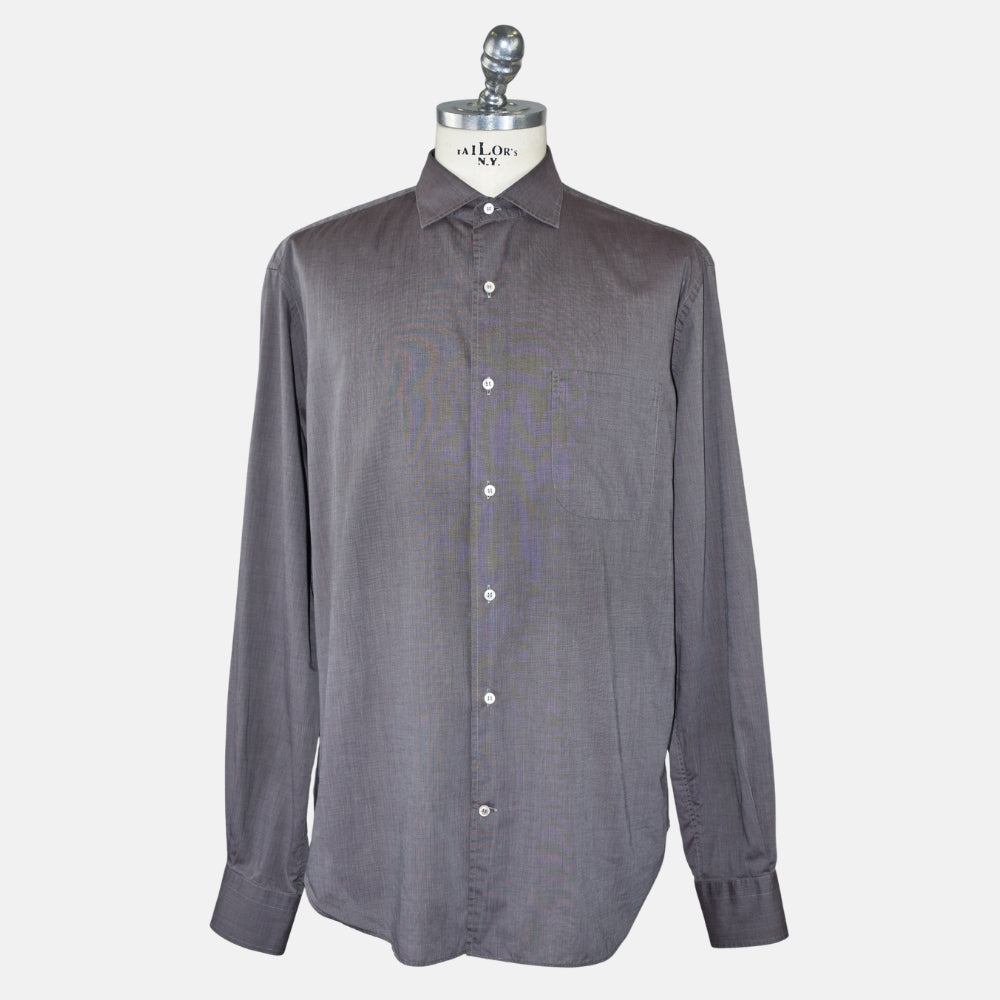 Taupe Cotton Shirt (XL)