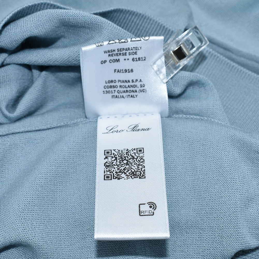 Light Petrol Virgin Wool Sweater (EU 48)