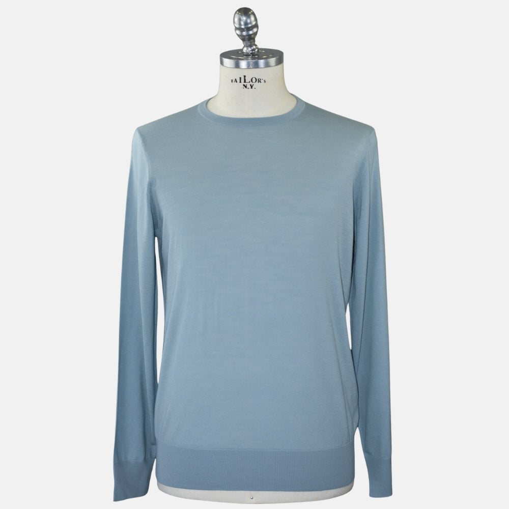 Light Petrol Virgin Wool Sweater (EU 48)