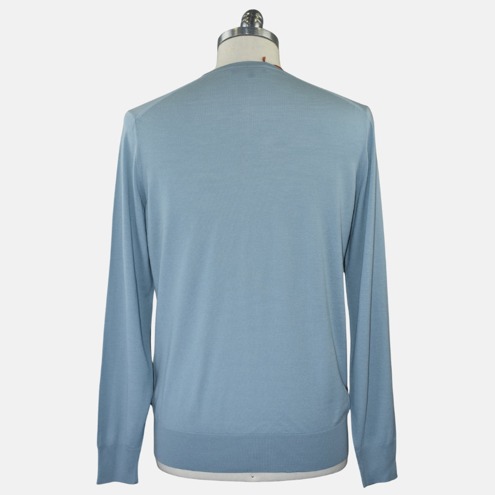 Light Petrol Virgin Wool Sweater (EU 48)