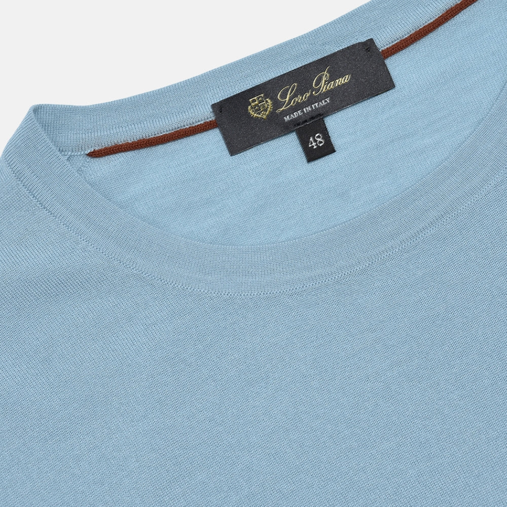 Light Petrol Virgin Wool Sweater (EU 48)