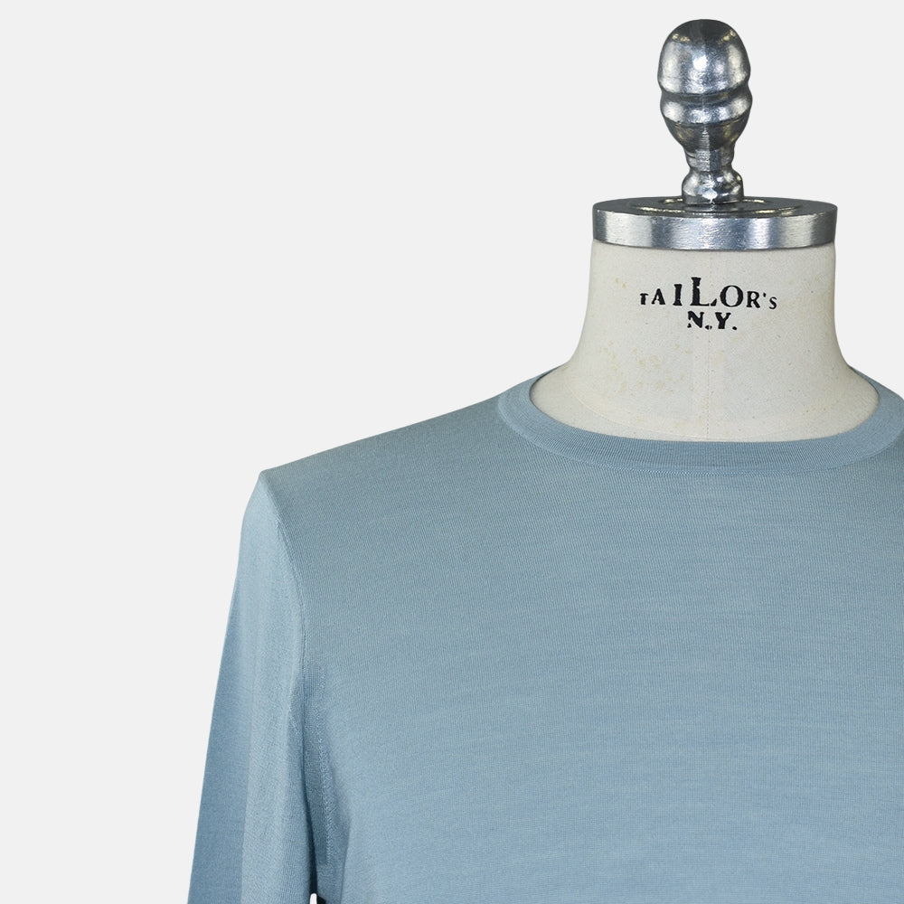 Light Petrol Virgin Wool Sweater (EU 48)