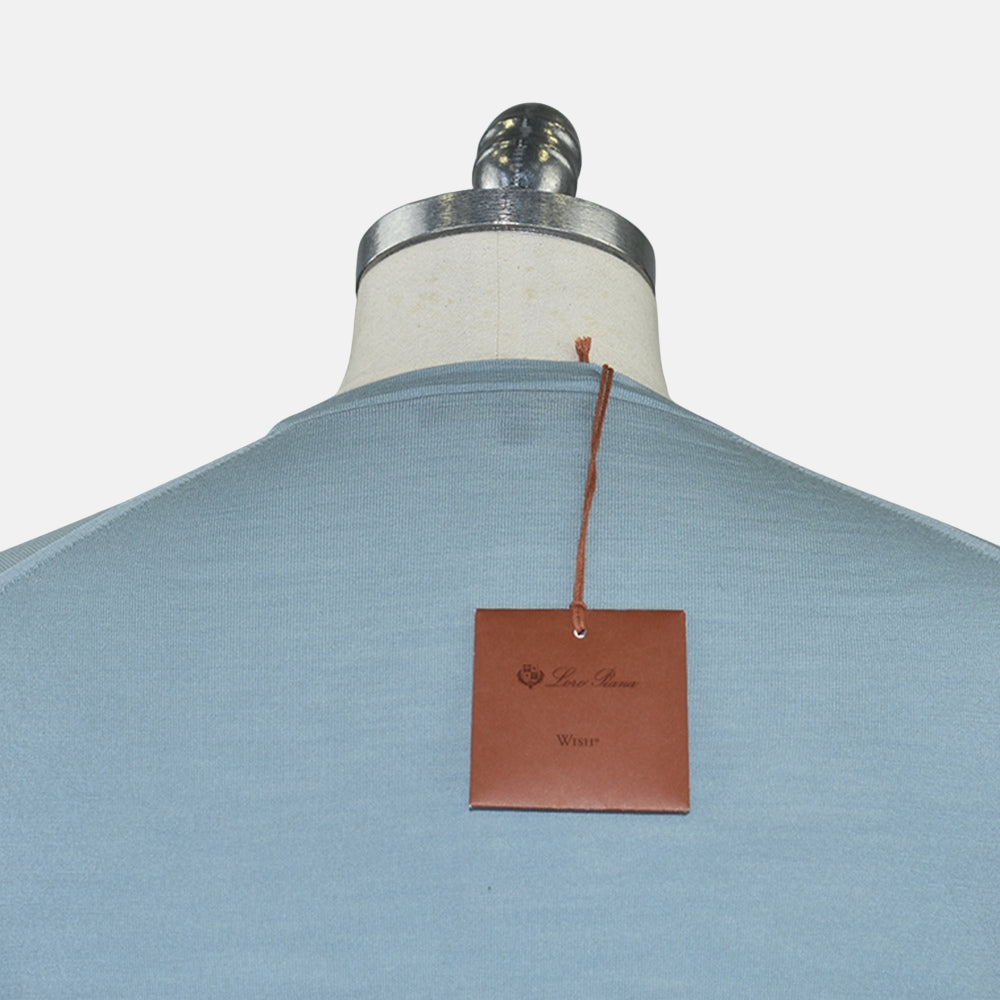 Light Petrol Virgin Wool Sweater (EU 48)