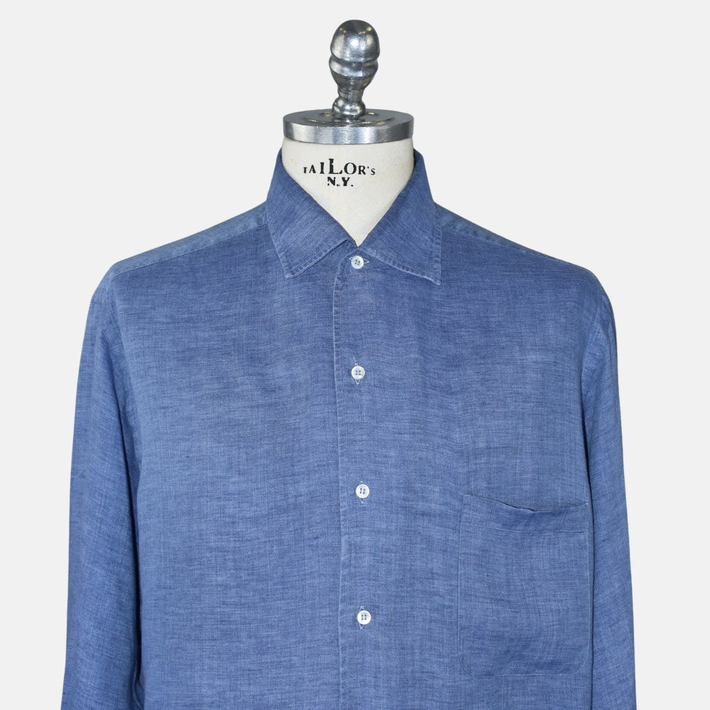 Blue Linen Shirt (XL)