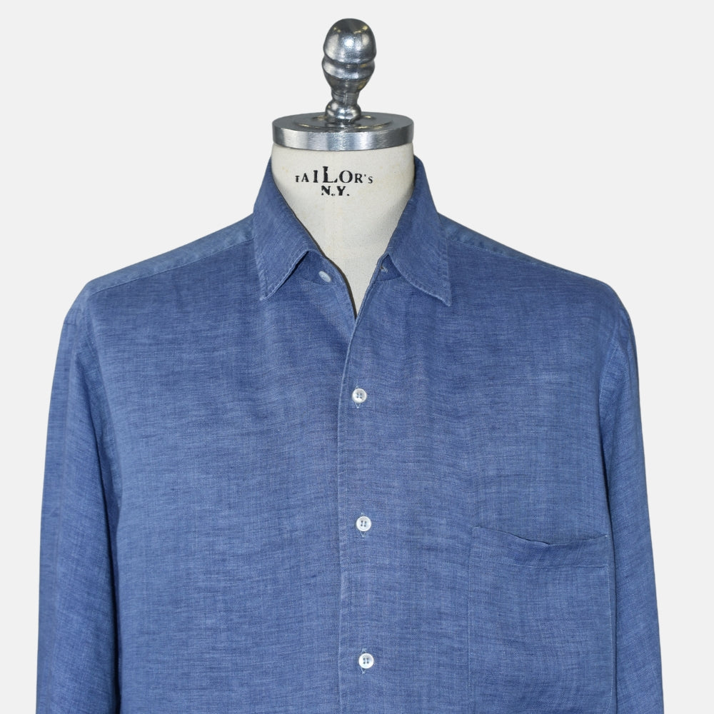 Blue Linen Shirt (XL)