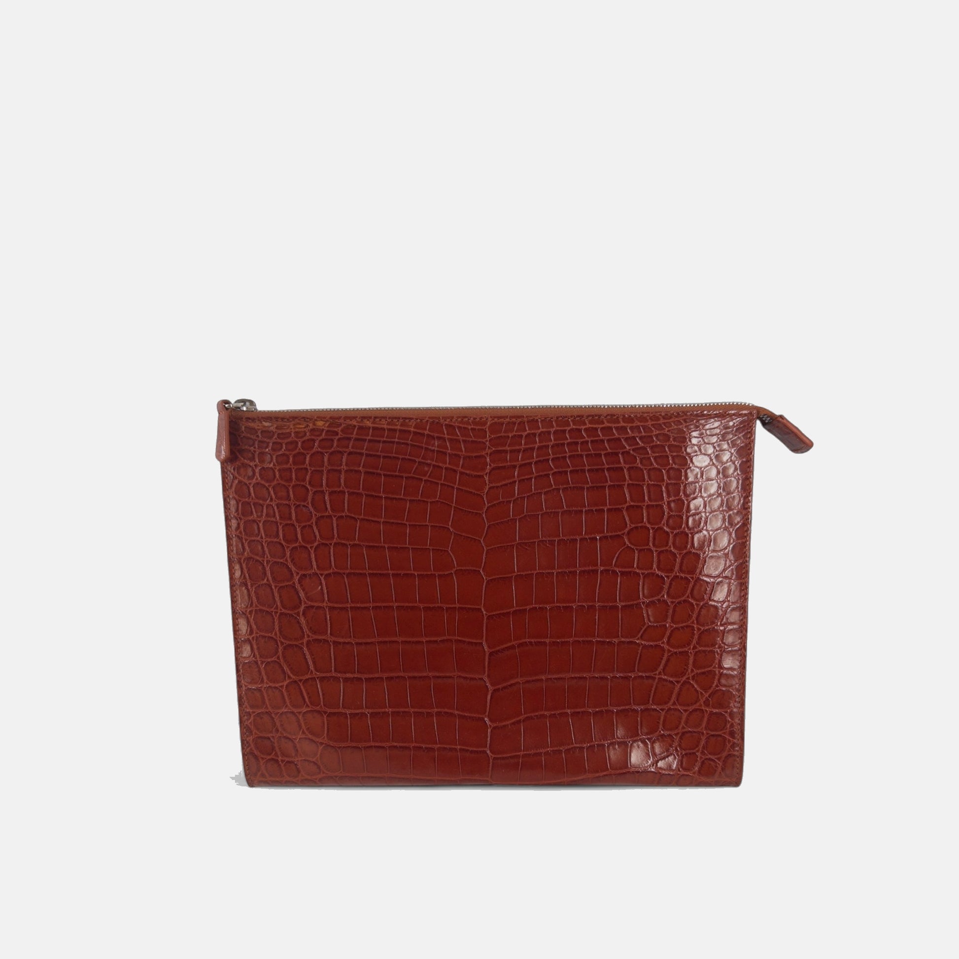 Loro Piana Zipped Flat Pouch Crocodile
