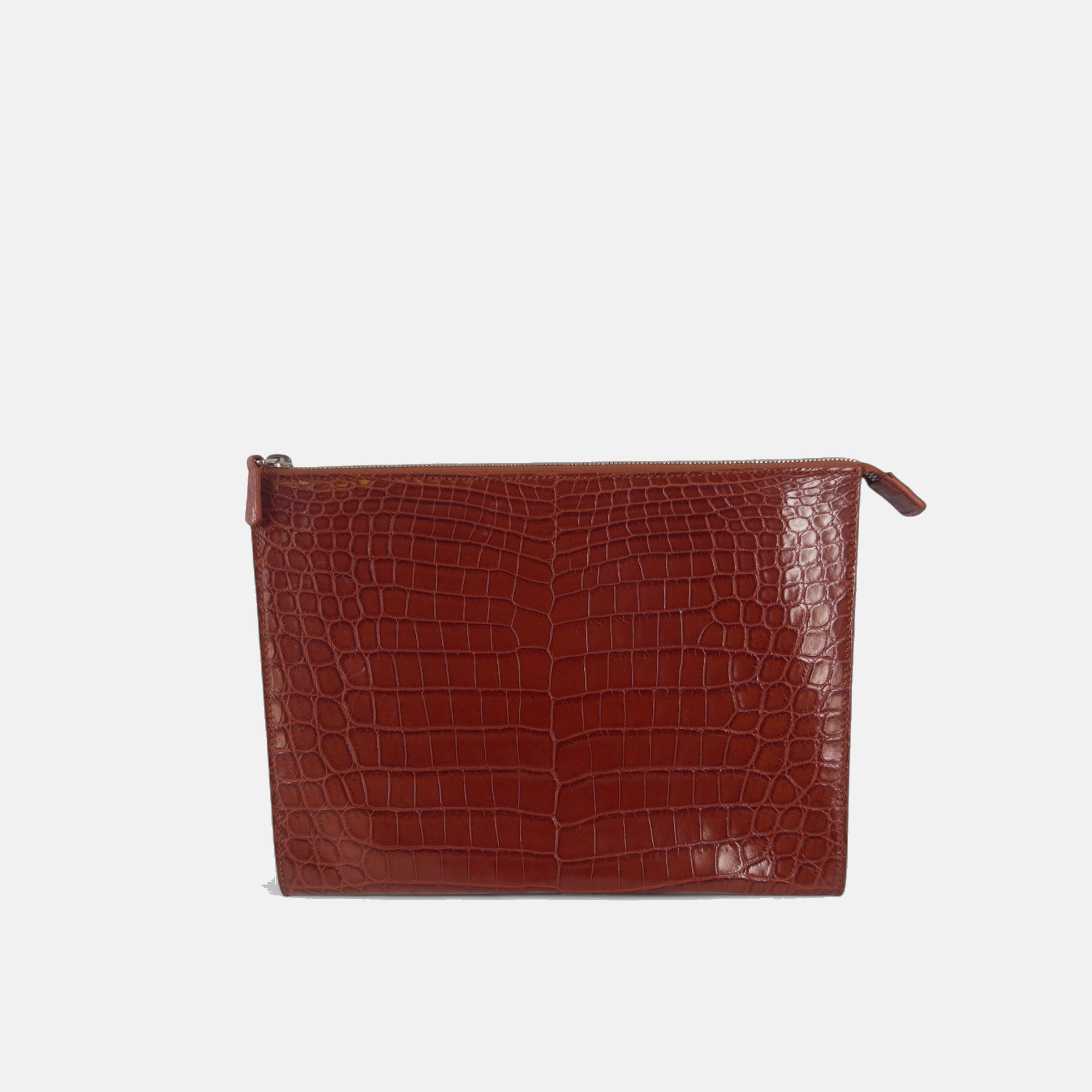 Loro Piana Zipped Flat Pouch Crocodile