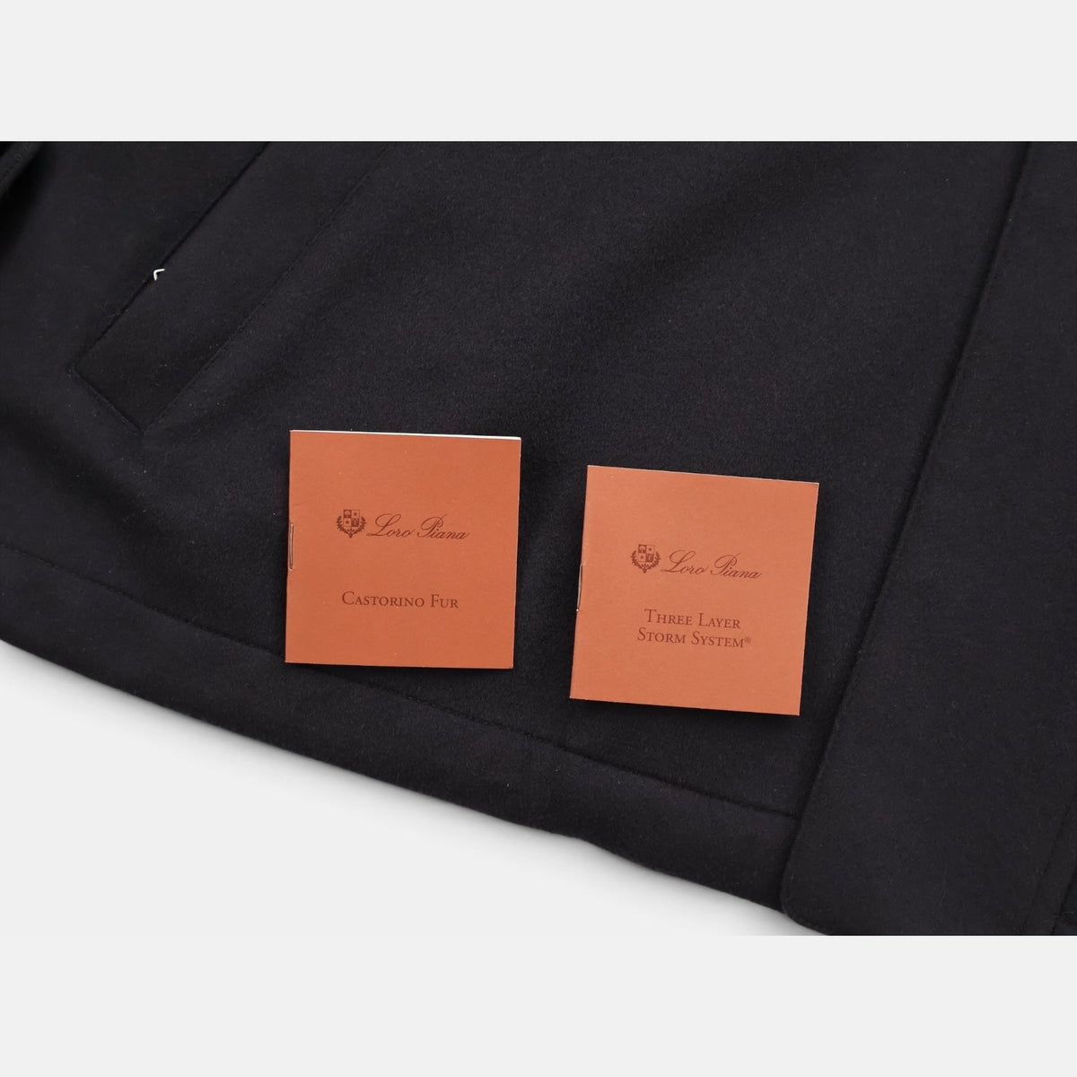Loro Piana Cashmere Castorino Icer Coat Caviar (L)