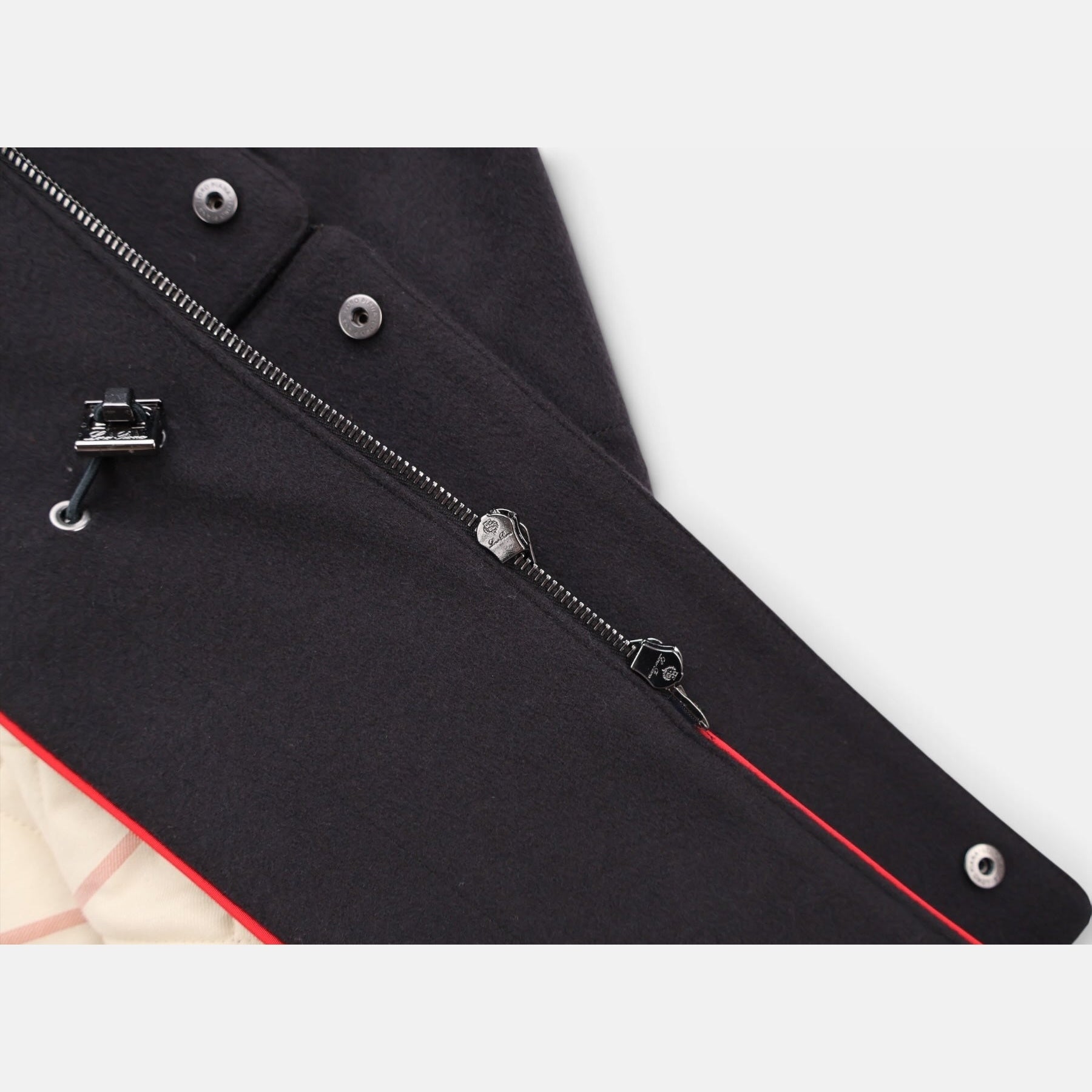 Loro Piana Cashmere Castorino Icer Coat Caviar
