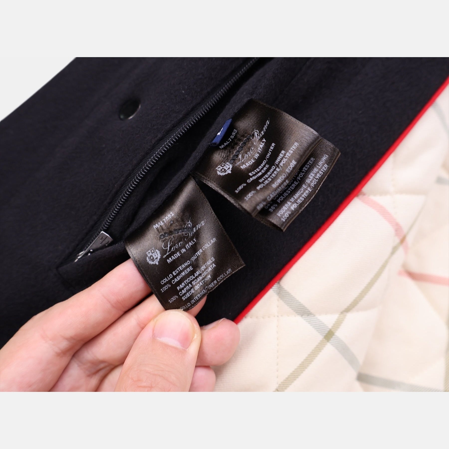 Loro Piana Cashmere Castorino Icer Coat Caviar