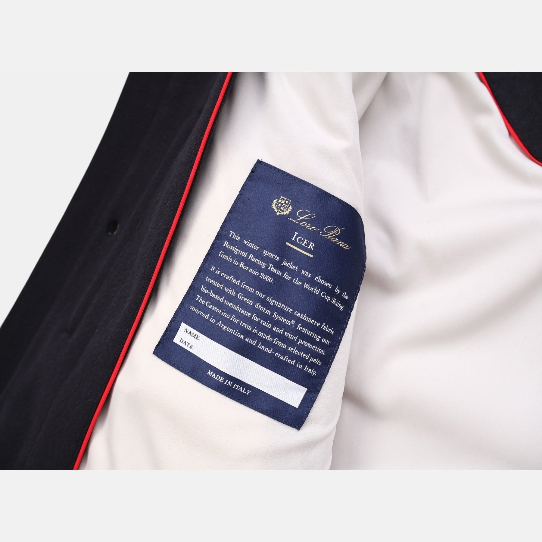 Loro Piana Cashmere Castorino Icer Coat Caviar