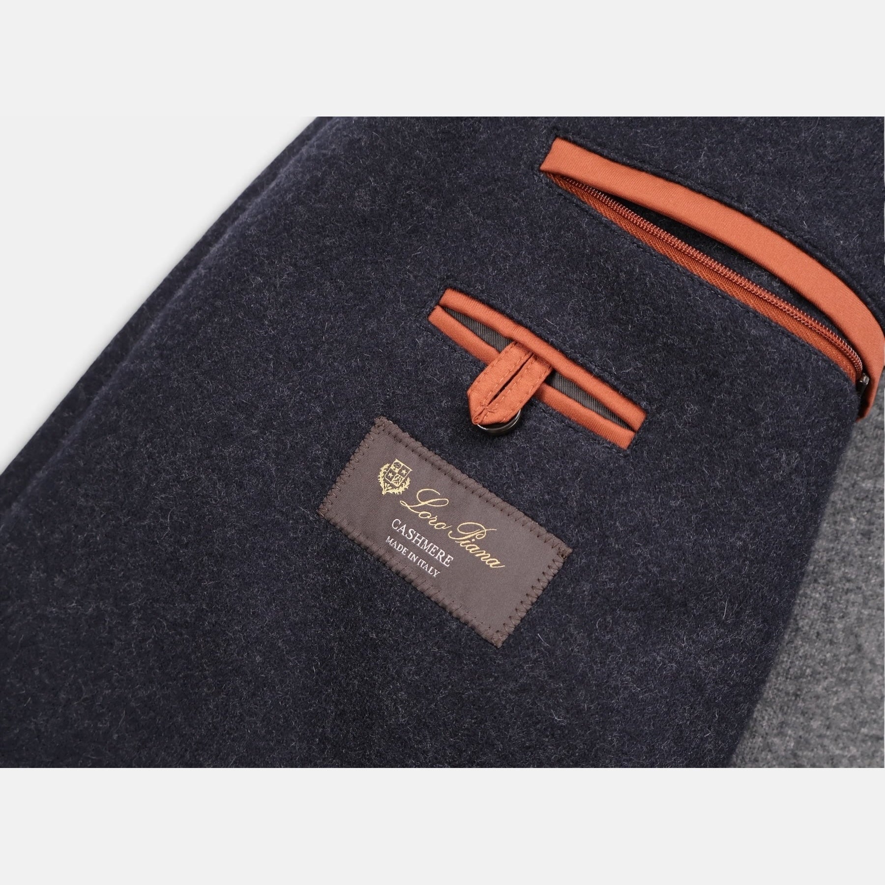 Loro Piana Cashmere Voyager Coat Navy