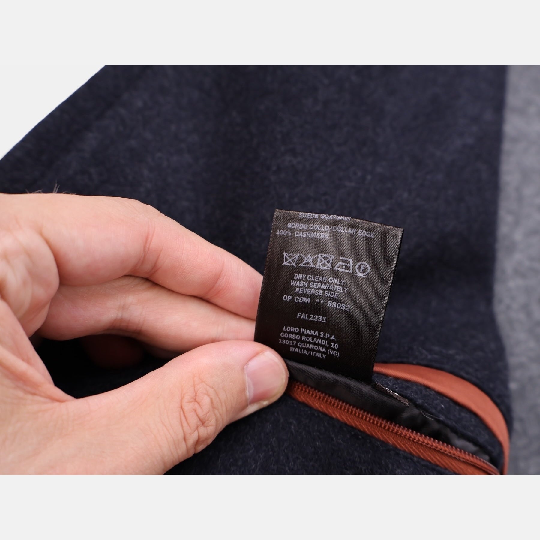 Loro Piana Cashmere Voyager Coat Navy