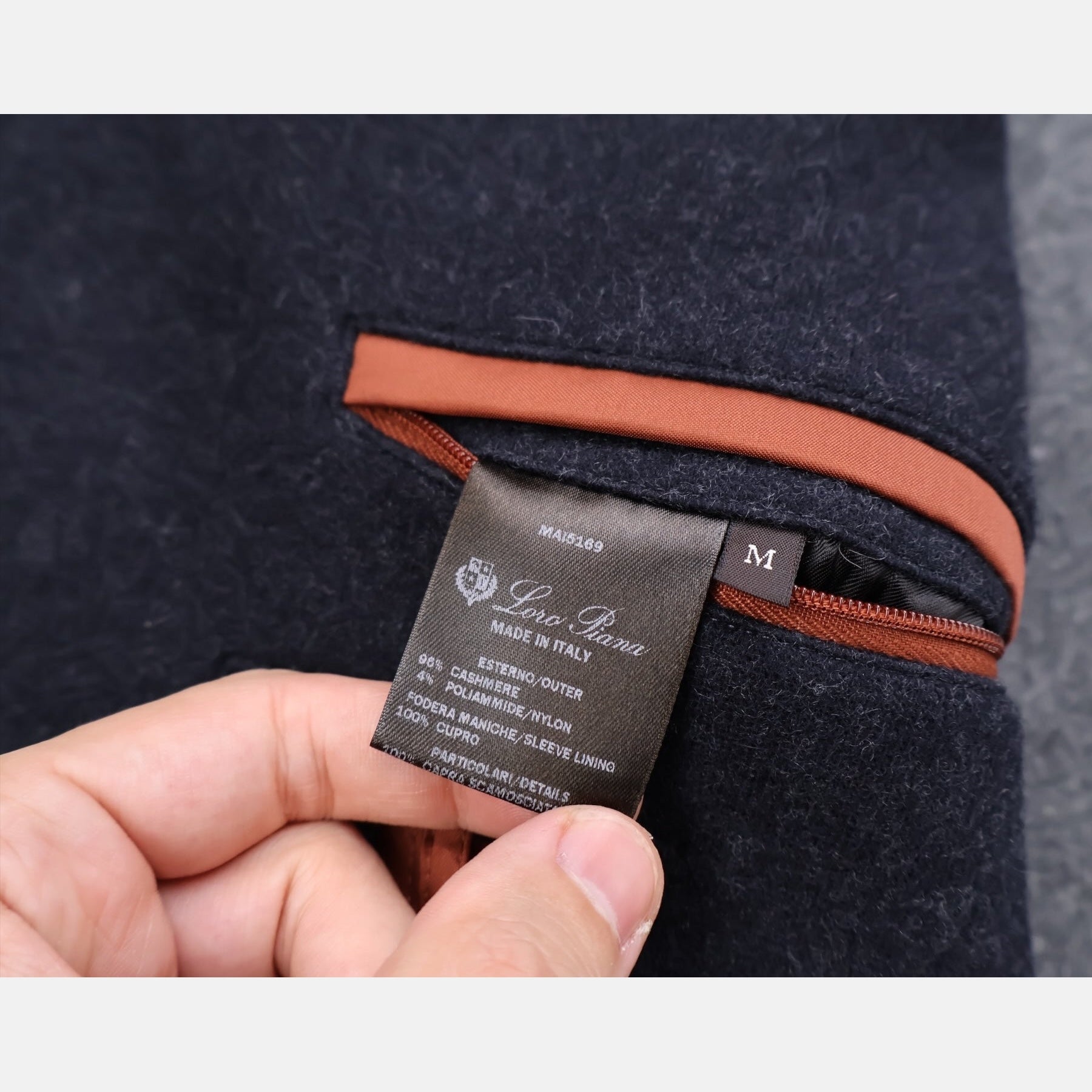 Loro Piana Cashmere Voyager Coat Navy