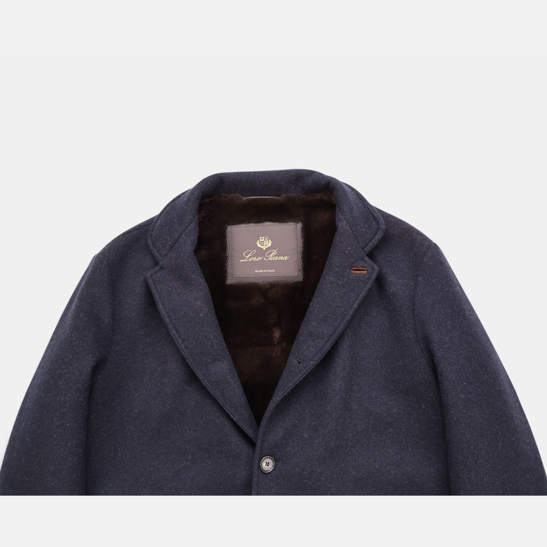 Loro Piana Cashmere Castorino Spagna Jacket Navy
