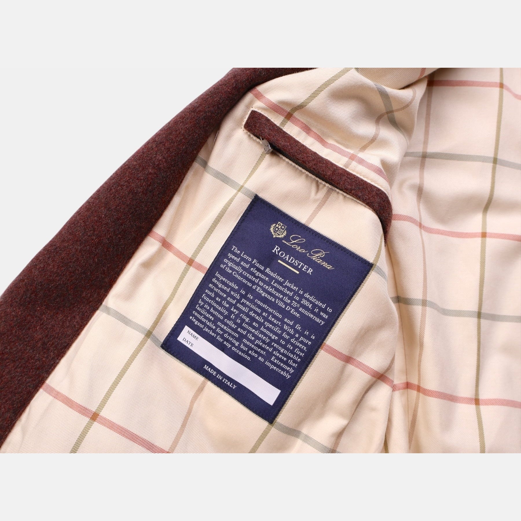 Loro Piana Cashmere Roadster Jacket Star Anise