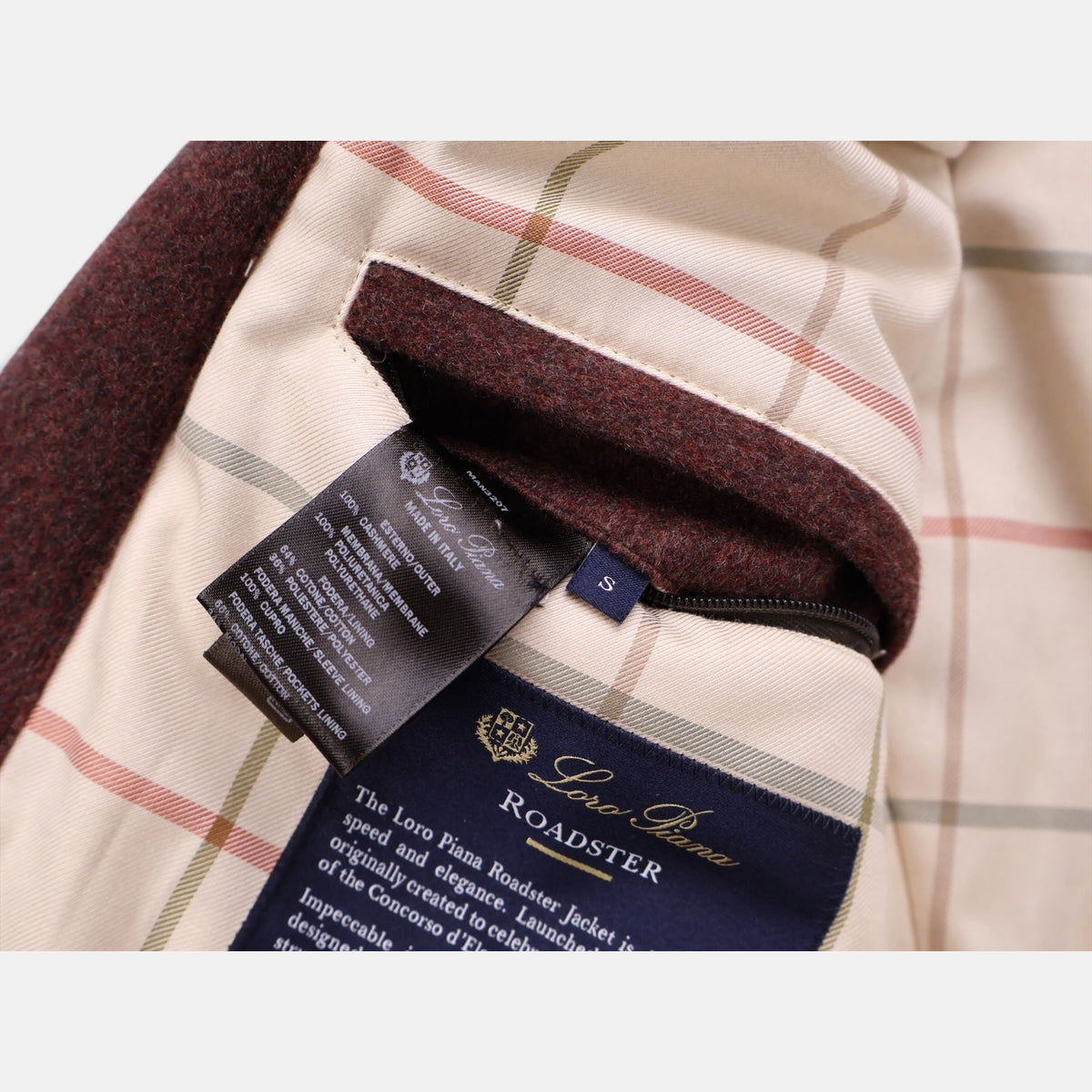 Loro Piana Cashmere Roadster Jacket Star Anise (S/M)