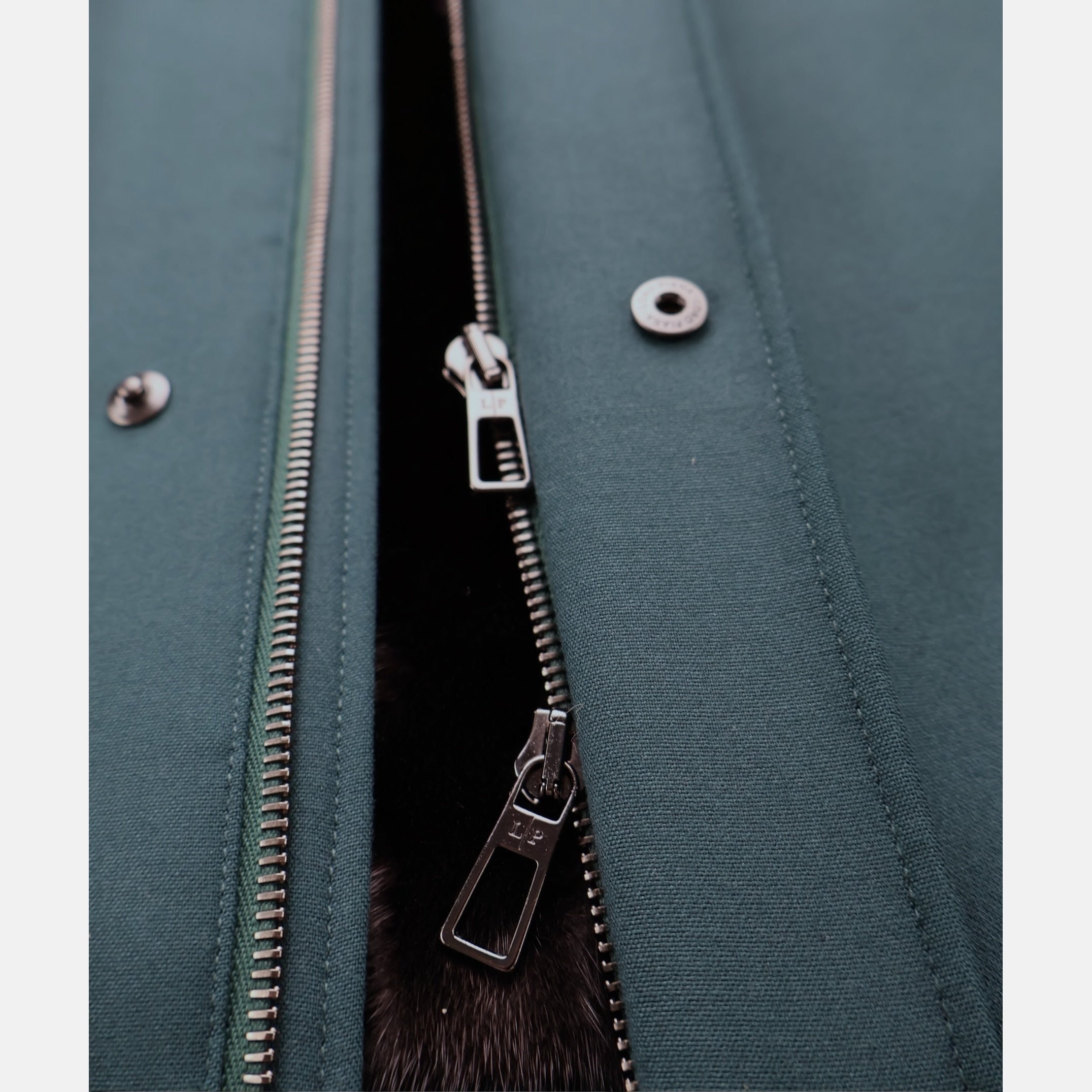 Loro Piana Blackglama Mink Holburn Jacket Petrol