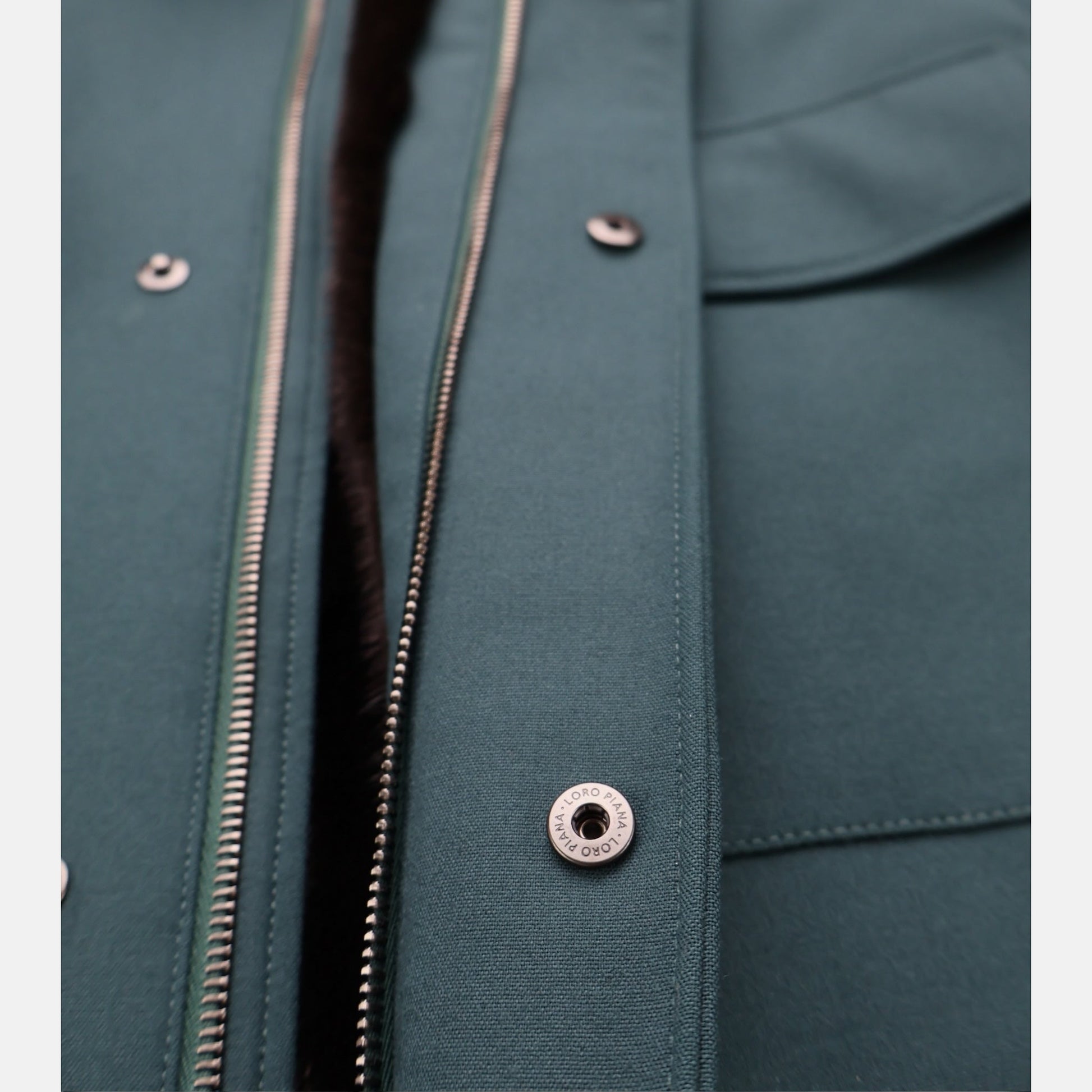 Loro Piana Blackglama Mink Holburn Jacket Petrol