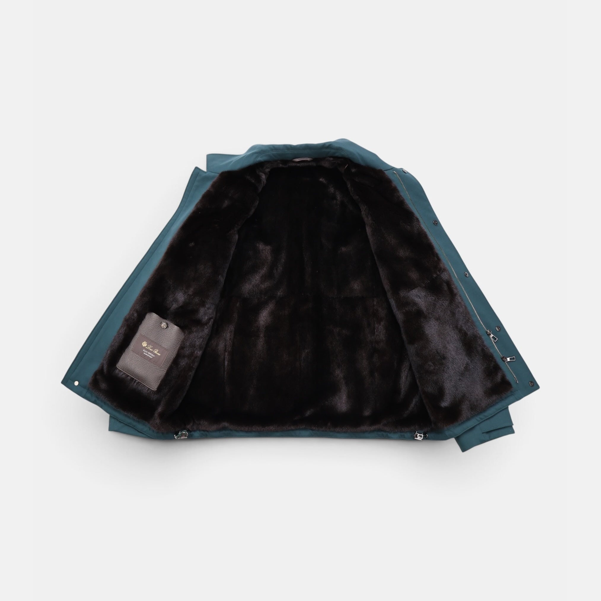 Loro Piana Blackglama Mink Holburn Jacket Petrol