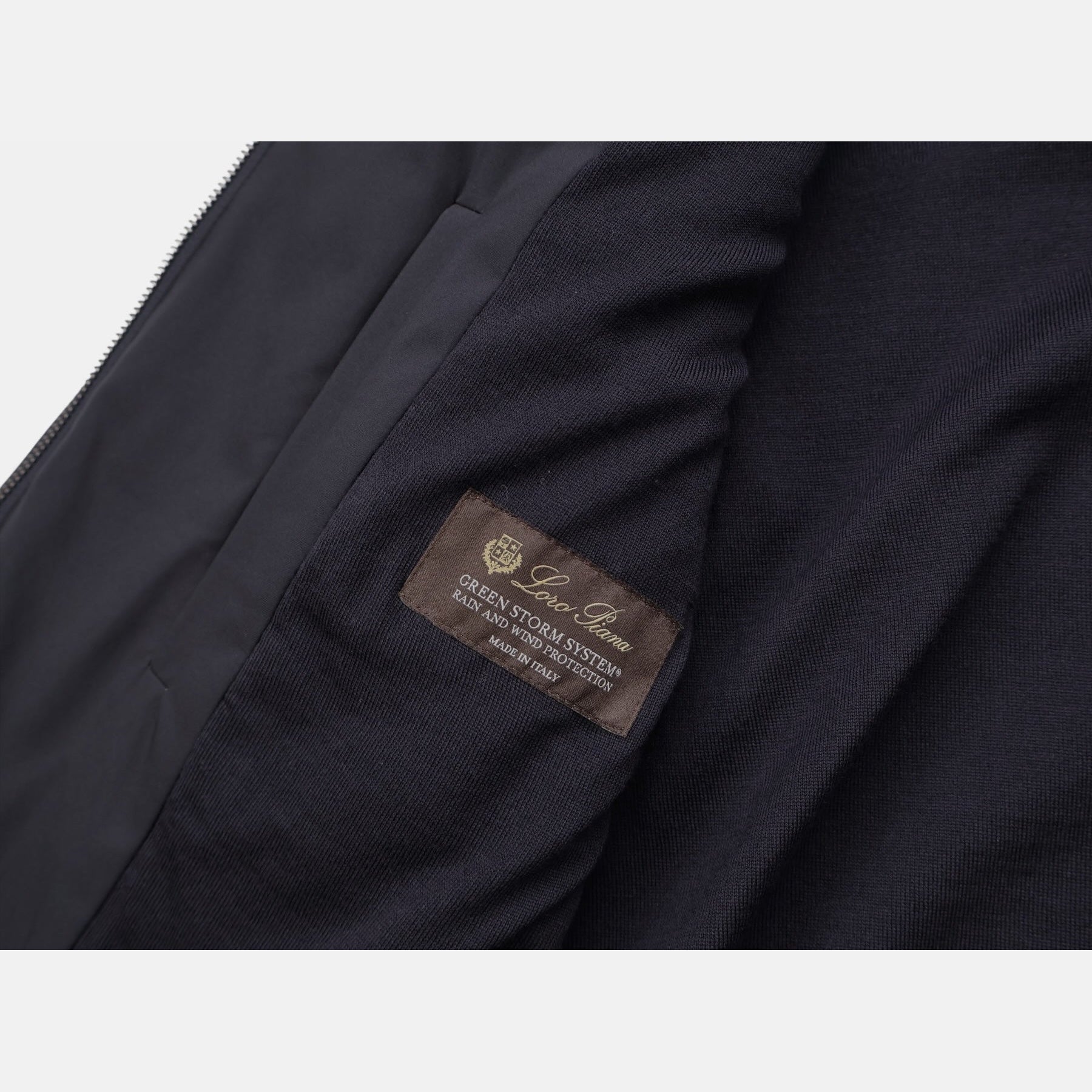 Loro Piana Windwish Matis Blouson Jacket Midnight Blue