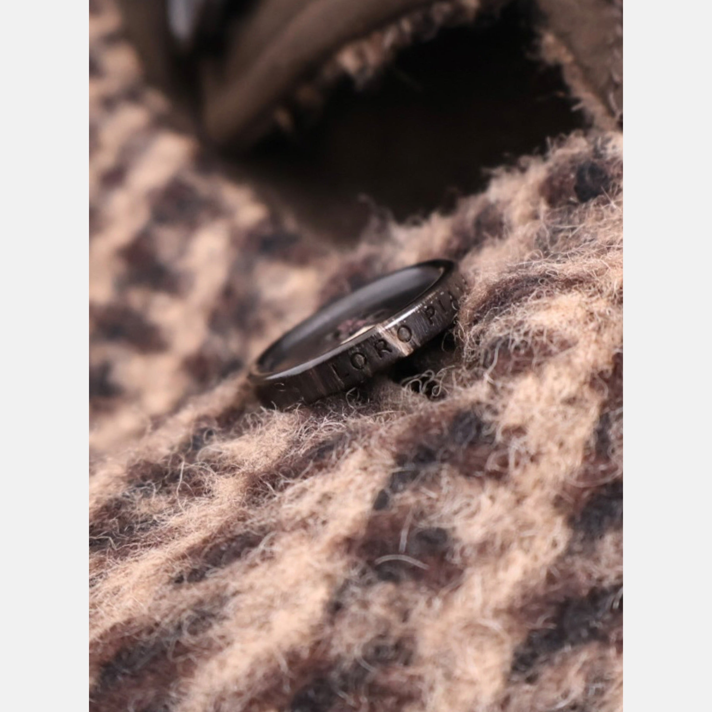 Loro Piana Alpaca Houndstooth Overcoat Brown