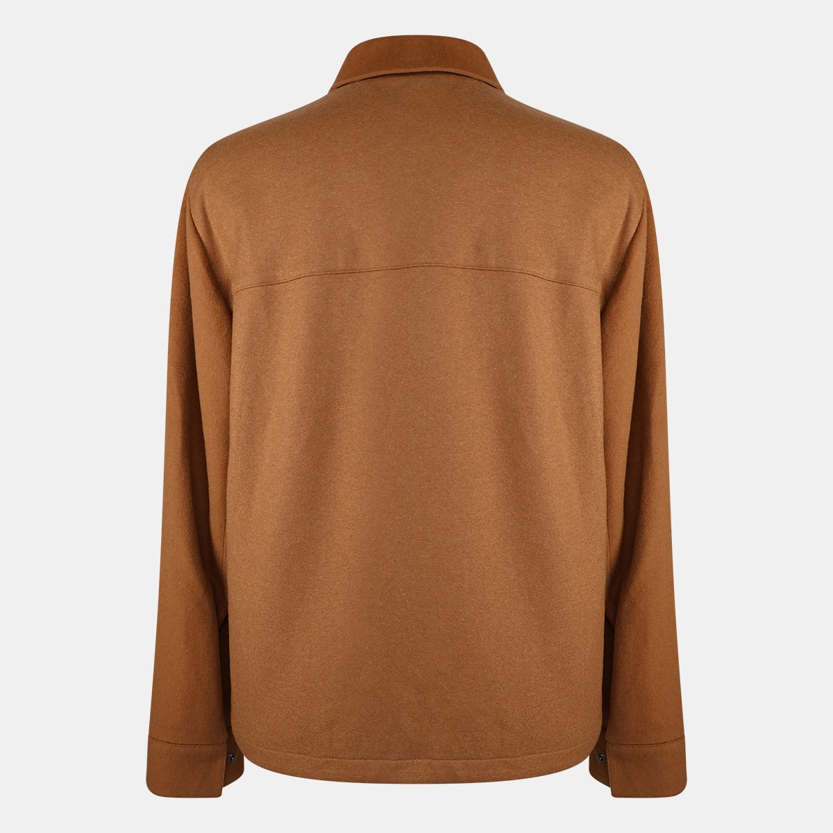 Loro Piana Milport shirt-jacket in natural dark vicuña