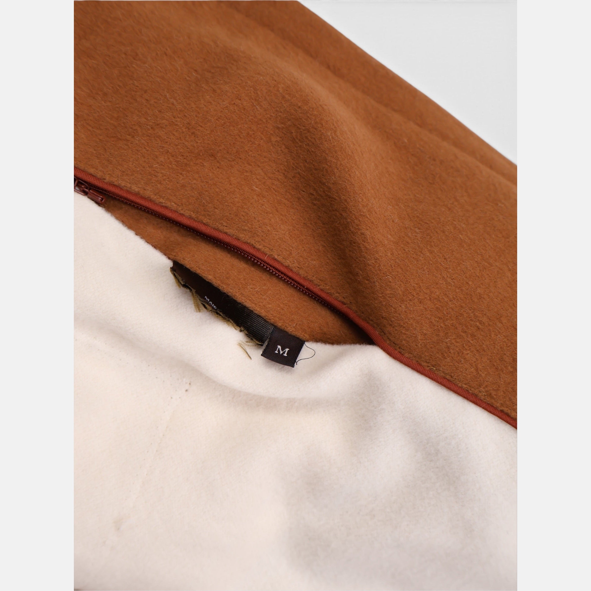 Loro Piana Milport shirt-jacket in natural dark vicuña