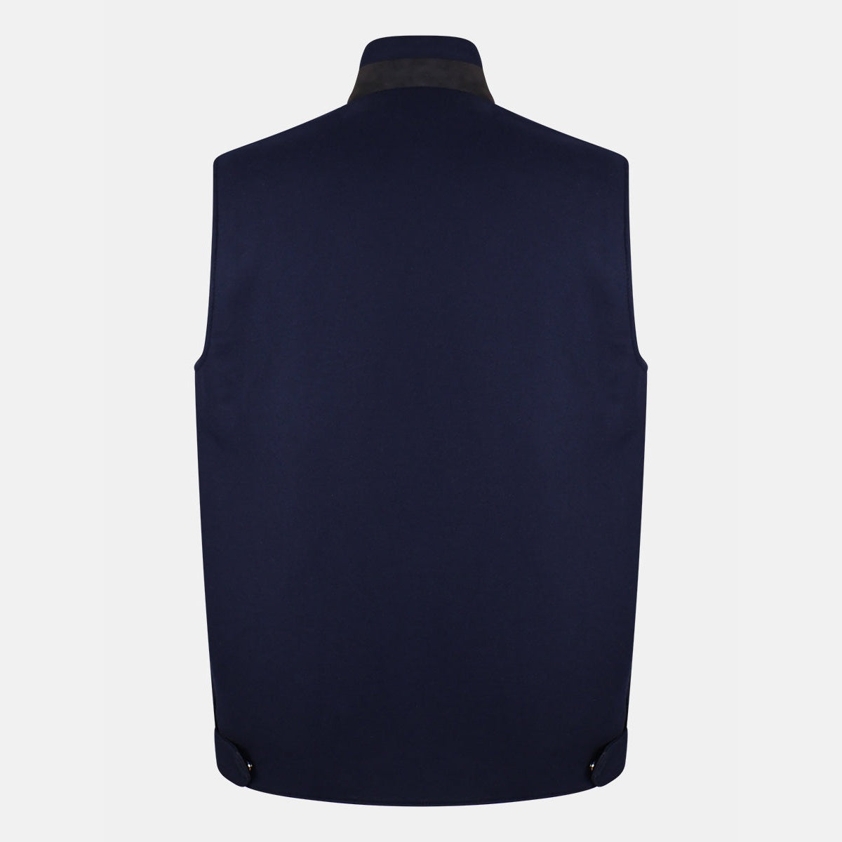 Loro Piana Tunari vest in navy vicuña, silk and cashmere blend